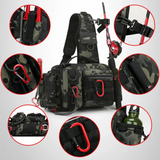 Premium Waterproof Nylon Fishing Backpack - Versatile & Waterproof Gear Storage